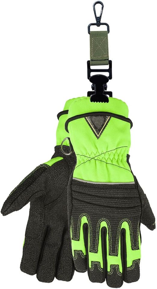Glove Holder Clip Grabber for Work, Rescue Firefighter Turnout Gear With Alligator Clip, Utility Strap 4 Pieces